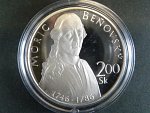 200 Sk 1996, 250. výročí M. Beňovského, etue, certifikát