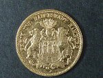 Hamburk 10 Mark 1875 J