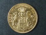 Hamburk 10 Mark 1898 J