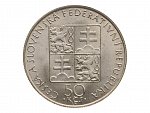50 Kčs 1990, 1.výročí svatořečení Anežky České