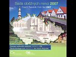 sada 2007 s motivem UNESCO v ČR + žeton, náklad 8500 ks