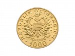 1000 Schilling, Babenberger 1976, 13,5g, 0.900 Au_