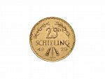 25 Schilling 1929, 5,88g, 0.900 Au_