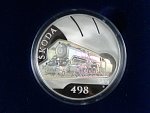500 Kč 2021 Parní lokomotiva Škoda 498