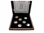 Proof sada 2017 v dřevěné etui + Ag žeton, číslované sady_