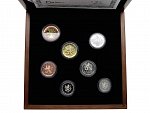 Proof sada 2017 v dřevěné etui + Ag žeton, číslované sady_