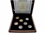 Proof sada 2019 v dřevěné etui + Ag žeton, číslované sady, náklad jen 1200 ks_
