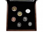 Proof sada 2019 v dřevěné etui + Ag žeton, číslované sady, náklad jen 1200 ks_