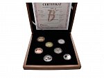 Proof sada 2020 v dřevěné etui + Ag žeton, číslované sady, náklad jen 1300 ks_