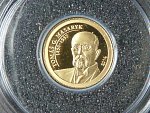 1 Dolar 2014 T.G.Masaryk, Au 999/1000, 0,5g, průměr 11 mm