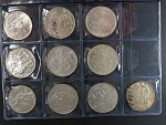kompletní sada stříbrných pamětních mincí od roku 1947 do roku 1993, celkem 103 ks, bezvadný stav