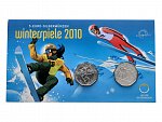2x 5 Euro 2010 Zimní hry, Ag 0.800, 10g_