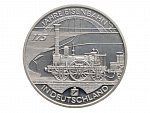 10 Euro 2010 D, 175. výročí Německých železnic, 0.925 Ag, 18g