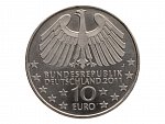 10 Euro 2011 J, 100 let Hamburského Labského tunelu, 0.925 Ag, 18g