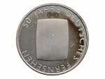 10 Euro 2002 G, 50. výročí Německé televize, 0.925 Ag, 18g_