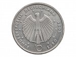 10 Euro 2005, Mistrovství světa ve fotbale Německo 2006, 0.925 Ag, 18g_
