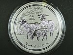 30 Dollars - 1 Kg Ag - Rok kozy 2015, kvalita proof, Ag 999/1000, 1000g, etue