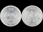 5 Kčs 1952 nevydaná, originální ražba