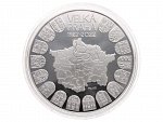 10000 Kč 2022, 100. výročí založení Velké Prahy, Ag 0,999, 100 mm, 1000g