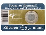 5 Euro 2007, 400. výročí narození Michiel de Ruytera, 0.925 Ag, 11.9g
