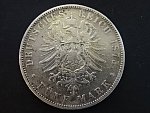 Hessen, Ludwig III.  (1848-1877), 5 Mark 1875 H, J. 67, KM. 353