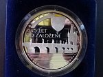AR pamětní medaile 645.let od položení základního kamene karlova mostu, Ag 999, 42 g, průměr 50 mm, náklad 500 ks, etue, certifikát
