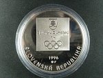 200 Sk 1996, 100. výročí 1. novodobých OH, etue, certifikát, bezvadný stav