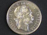 1 Fl 1875 pamětní Příbramský zlatník, bezvadný stav