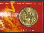 5 Dollars 2000, olympiáda Sydney 2000, No.24/28 WRESTLING, orig. balení