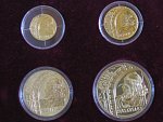 Sada 1, 2, 5, 10 Dukátů 1998 RASTISLAV, k 5.vzniku republiky, náklad 20ks, velmi pěkné