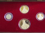 Sada 1, 2, 5, 10 Dukátů 600.výročí Dračího řádu krále Zikmunda, náklad 20ks