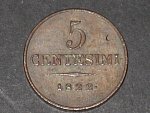 5 Centesimo 1822 V