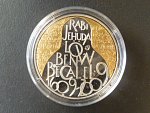 200 Kč 2009 400.výročí úmrtí rabiho Jehudy Löwa, zlacená verze