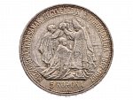 5 Koruna 1907 K.B., 40. výročí korunovace Františka Josefa I. za uherského krále v Budapešti_