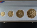 1, 2, 5, 10 Dukát 1923 - 2023 sv. Václav, náklad 100 kusů, č. 55, certifikáty, společná etue