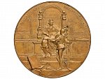 Scharff Anton Karl Rudolf 1845-1903 - AE medaile 1896 Guilelmus de Hartel, Bronz 59 mm_