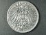 NĚMECKO - NĚMECKO STARONĚMECKÉ STÁTY - Württenberg, Wilhelm II. (1891-1918), 3 Mark 1909 F, J.175