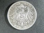 Württenberg, Wilhelm II. (1891-1918), 2 Mark 1901 F, J.174