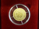 2004, Česká mincovna, zlatá medaile Dukát se sv. Václavem, Au 0,986, 3,49g, náklad 500 ks, etue, certifikát