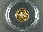Tchad,3000 Francs 2019, Au 999/1000, 0,5g, průměr 11 mm, z cyklu nejmenší zlaté mince světa