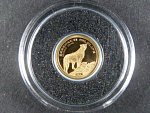 Tanzánie, 1500 Schillings 2013, Au 999/1000, 0,5g, průměr 11 mm, z cyklu nejmenší zlaté mince světa