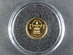 Mongolsko, 500 Togrog 2019, Au 999/1000, 0,5g, průměr 11 mm, z cyklu nejmenší zlaté mince světa