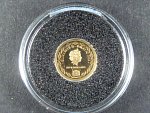 Tokelau, 5 Dollars 2012, Au 999/1000, 0,5g, průměr 11 mm, z cyklu nejmenší zlaté mince světa