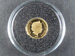 Solomon Islands, 5 Dollars 2010, Au 999/1000, 0,5g, průměr 11 mm, z cyklu nejmenší zlaté mince světa