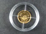 Libérie, 25 Dollars 2000, Au 999/1000, 0,73g, průměr 11 mm, z cyklu nejmenší zlaté mince světa