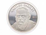 Medaile osobnosti - Galileo Galilei, punc na hraně, 0.999 Ag, 19,4g_