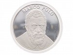 Medaile osobnosti - Marco Polo, punc na hraně, 0.999 Ag, 19,8g_