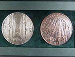 Ag + Cu pamětní medaile A.Baltaeva - Chtám sv. Víta z cyklu pocta medailérům, Ag 999, 110 g, průměr 60 mm, Tombak 95 g, 60 mm, ražba Česká mincovna 2024, náklad 30 ks, etue, certifikát