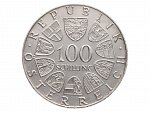 100 Schilling 1975 - 150. výročí narození Johanna Strausse_