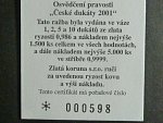 pamětní medaile Kde domov můj 2001, Ag 999, 14,9 g certifikát